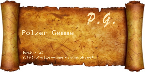 Polzer Gemma névjegykártya
